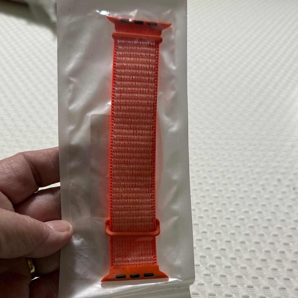 Orange Nylon Watch Band